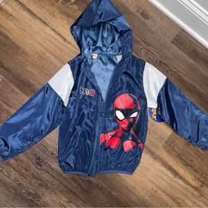 Flawed* NWT Spider-Man Water-Resistant Wind Breaker Rain Coat